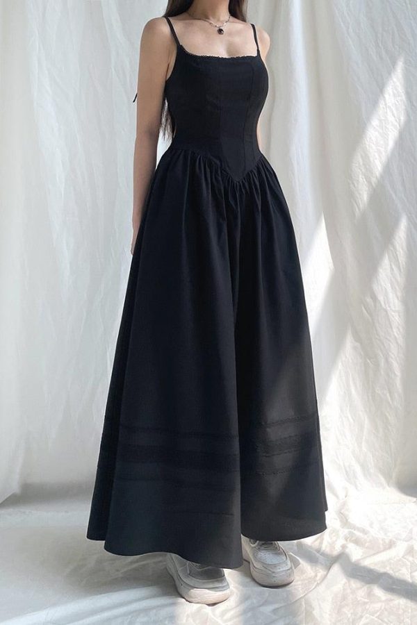 Goth Strap Maxi Dress