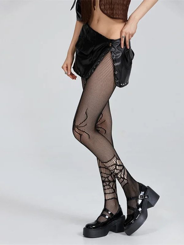 Goth Web Tights