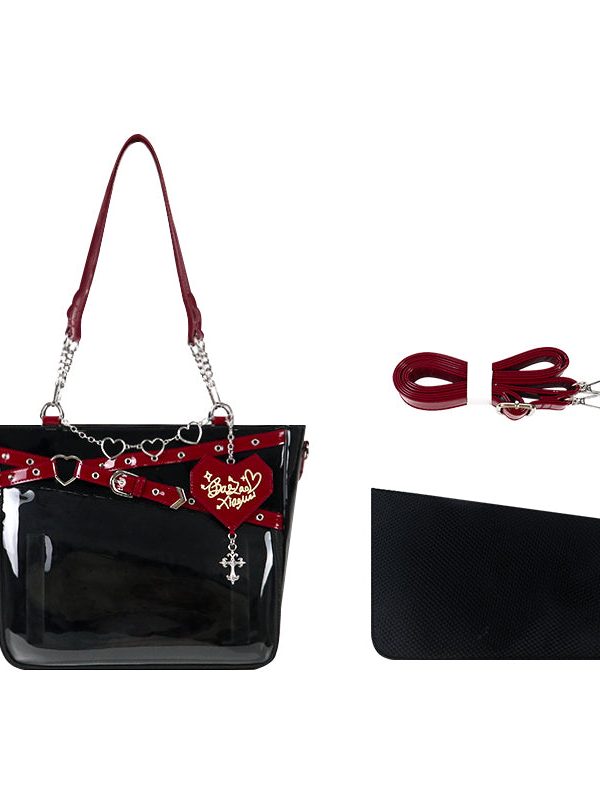 Gothic Black Large Capacity Tote Ita Bag