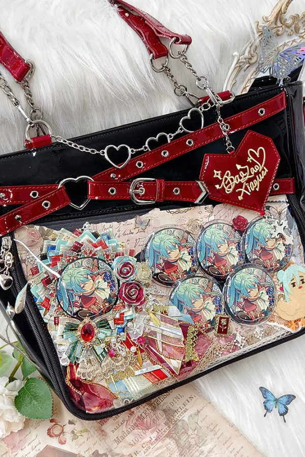 Gothic Black Large Capacity Tote Ita Bag