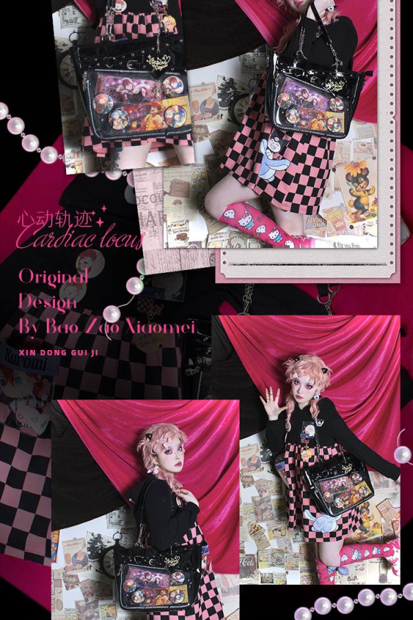 Gothic Black Large Capacity Tote Ita Bag