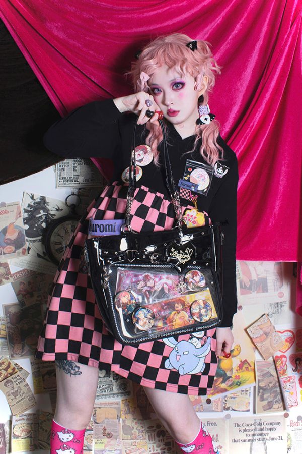 Gothic Black Large Capacity Tote Ita Bag
