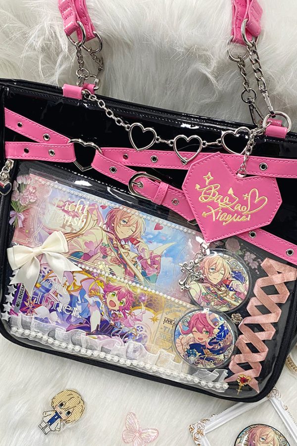 Gothic Black Large Capacity Tote Ita Bag