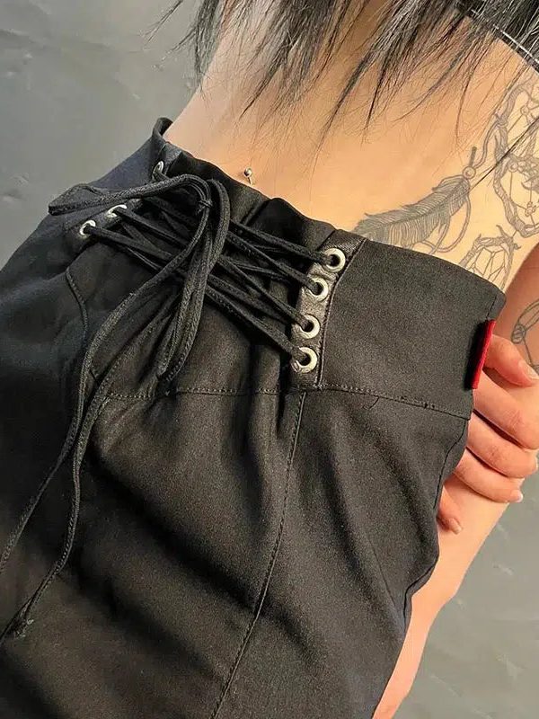 Gothic Dragon Printed Maxi Skirt