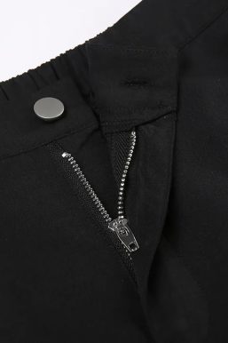 Gothic Lace Up Flare Pants