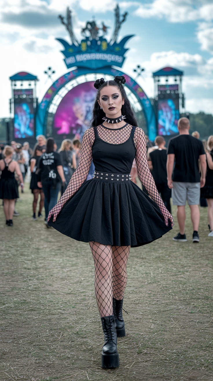 Gothic Festival Outfits: Embrace the Dark Aesthetic outfit idea