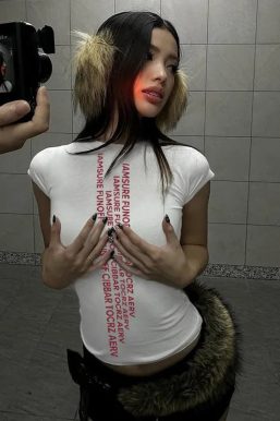 Graphic Printed Slim Fit Top