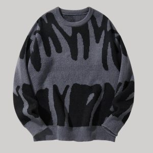 Graphic Pullover Sweater