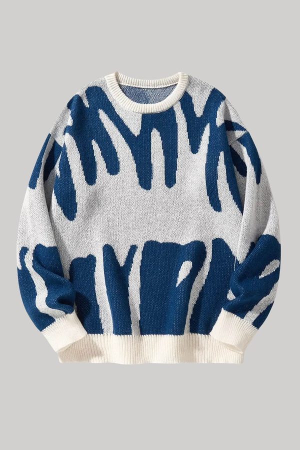 Graphic Pullover Sweater