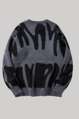 Graphic Pullover Sweater