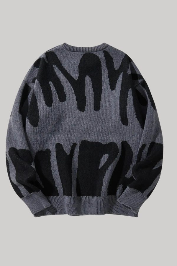 Graphic Pullover Sweater