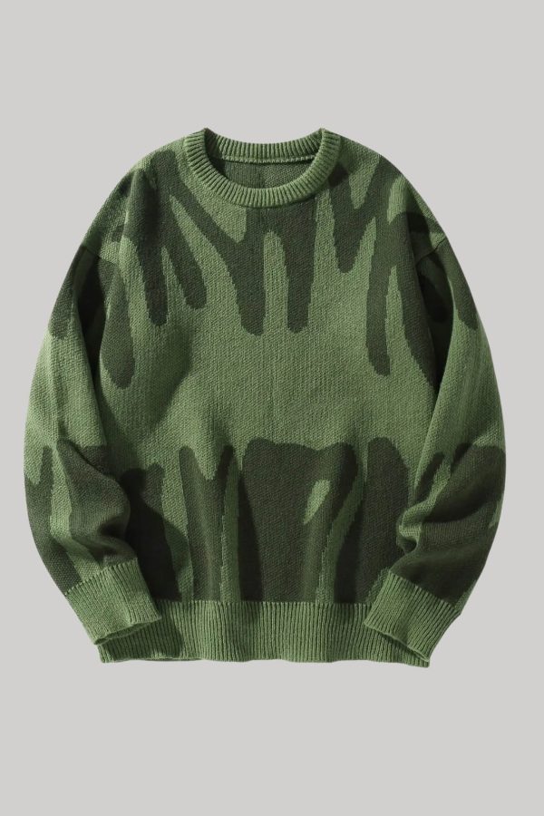 Graphic Pullover Sweater