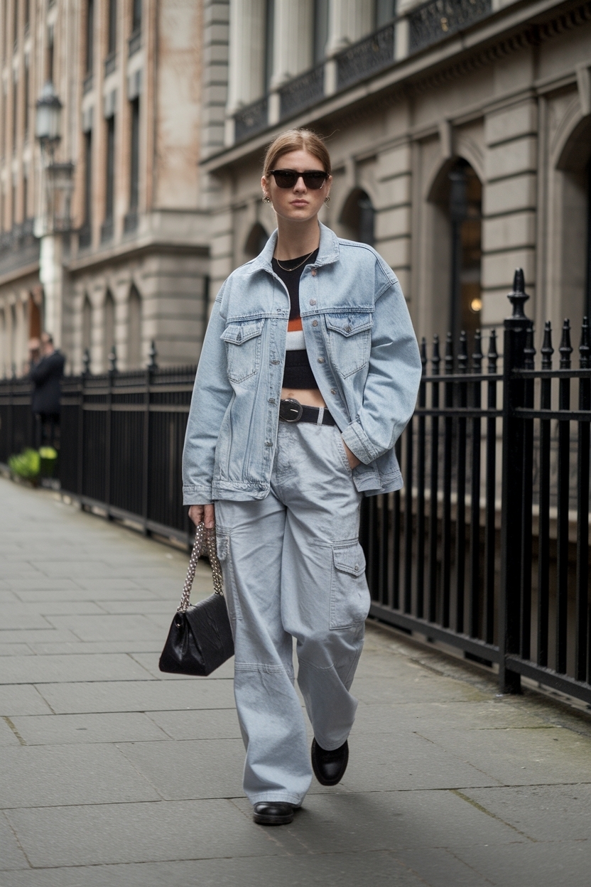 Gray Cargo Pants Outfit for Women: Stylish Choices outfit idea