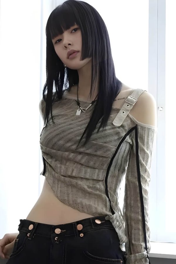 Grunge Asymmetrical Top