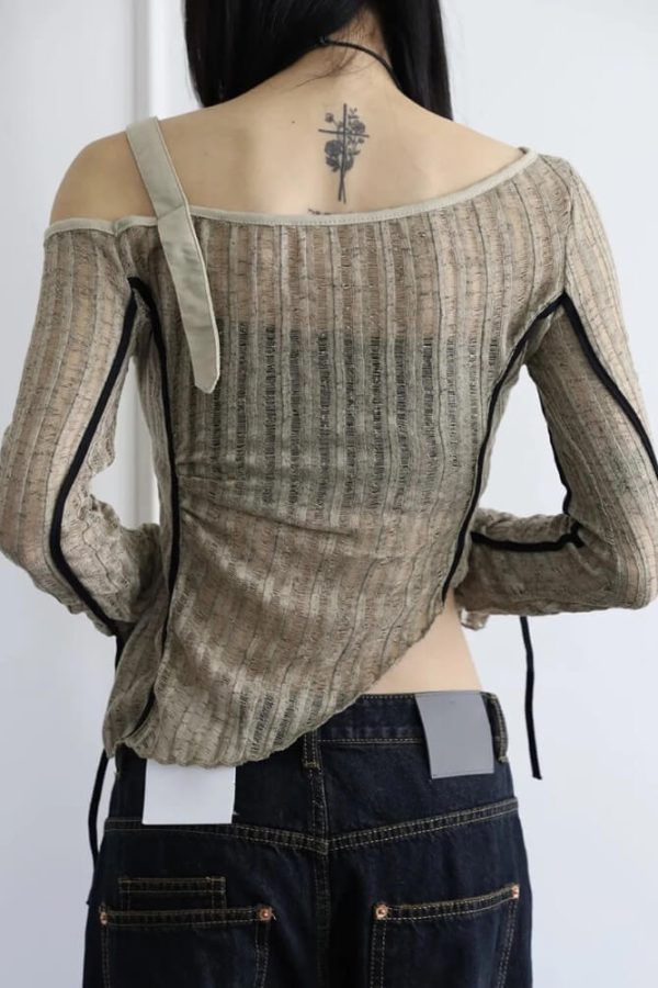 Grunge Asymmetrical Top