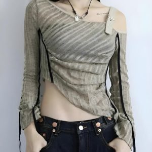 Grunge Asymmetrical Top