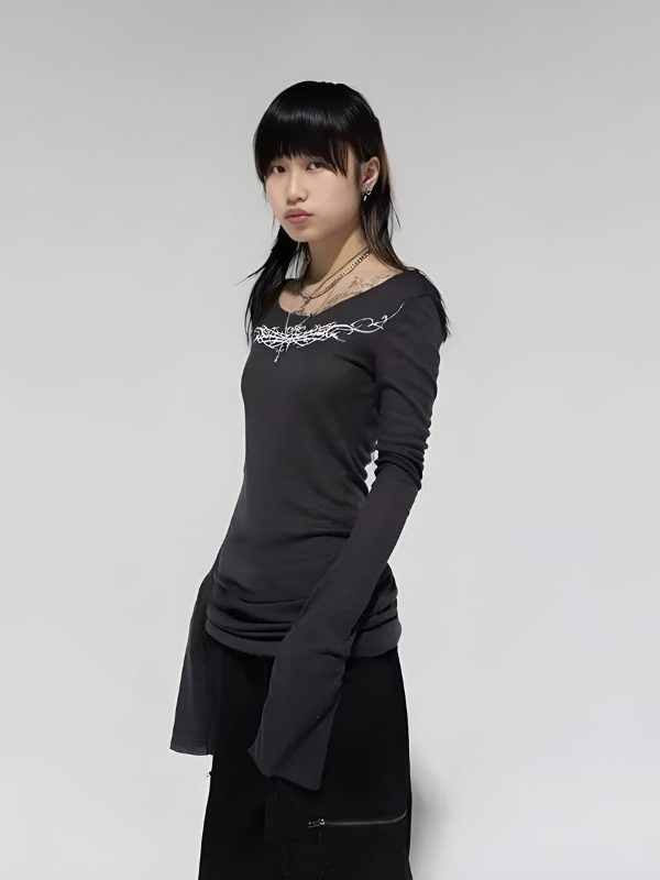 Grunge Barbed Wire Top