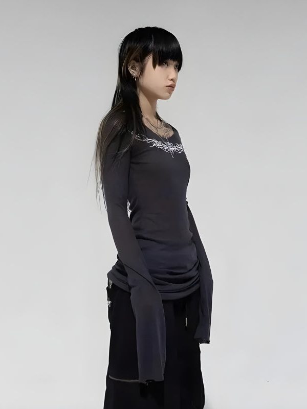 Grunge Barbed Wire Top