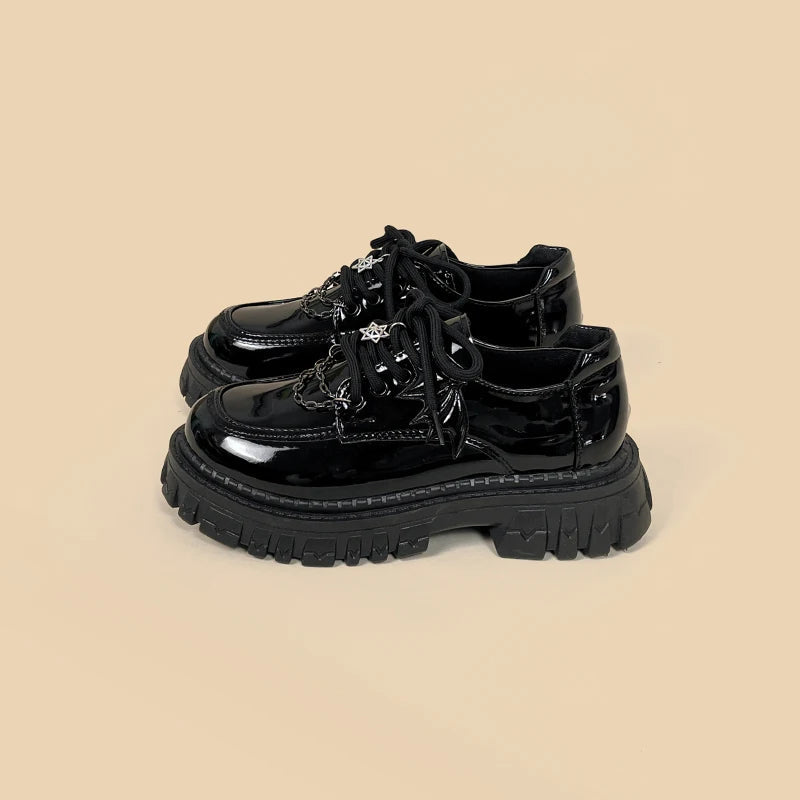 Grunge Bat Wings Platform Oxford Shoes Grunge Bat Wings Platform Oxford Shoes