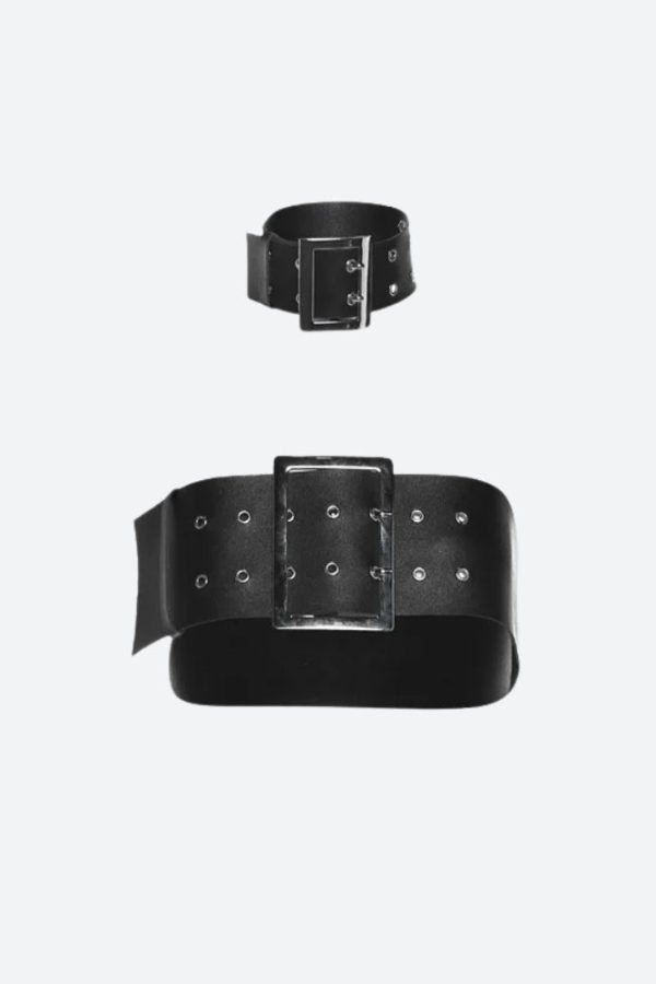 Grunge Belt Crop Top