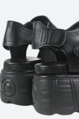 Grunge Belted Platform Sandals