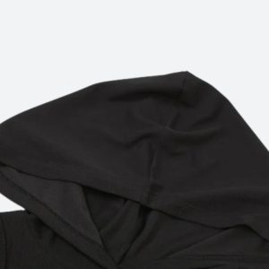 Grunge Cut Out Hooded Top