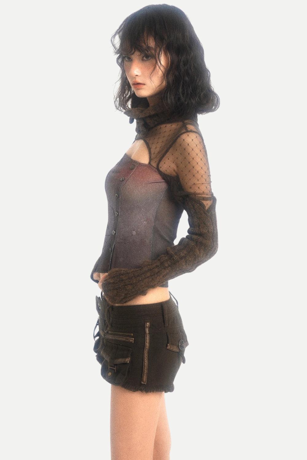 Grunge Cut Out Knitted Top Grunge Cut Out Knitted Top