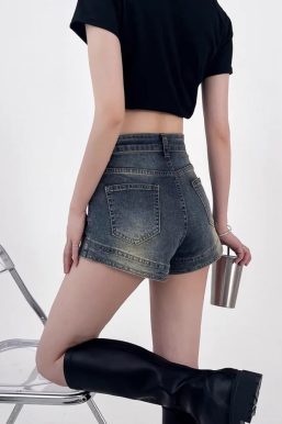 Grunge Denim Shorts