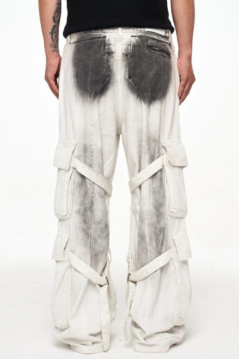 Grunge Dirty Effect Cargo Pants Grunge Dirty Effect Cargo Pants
