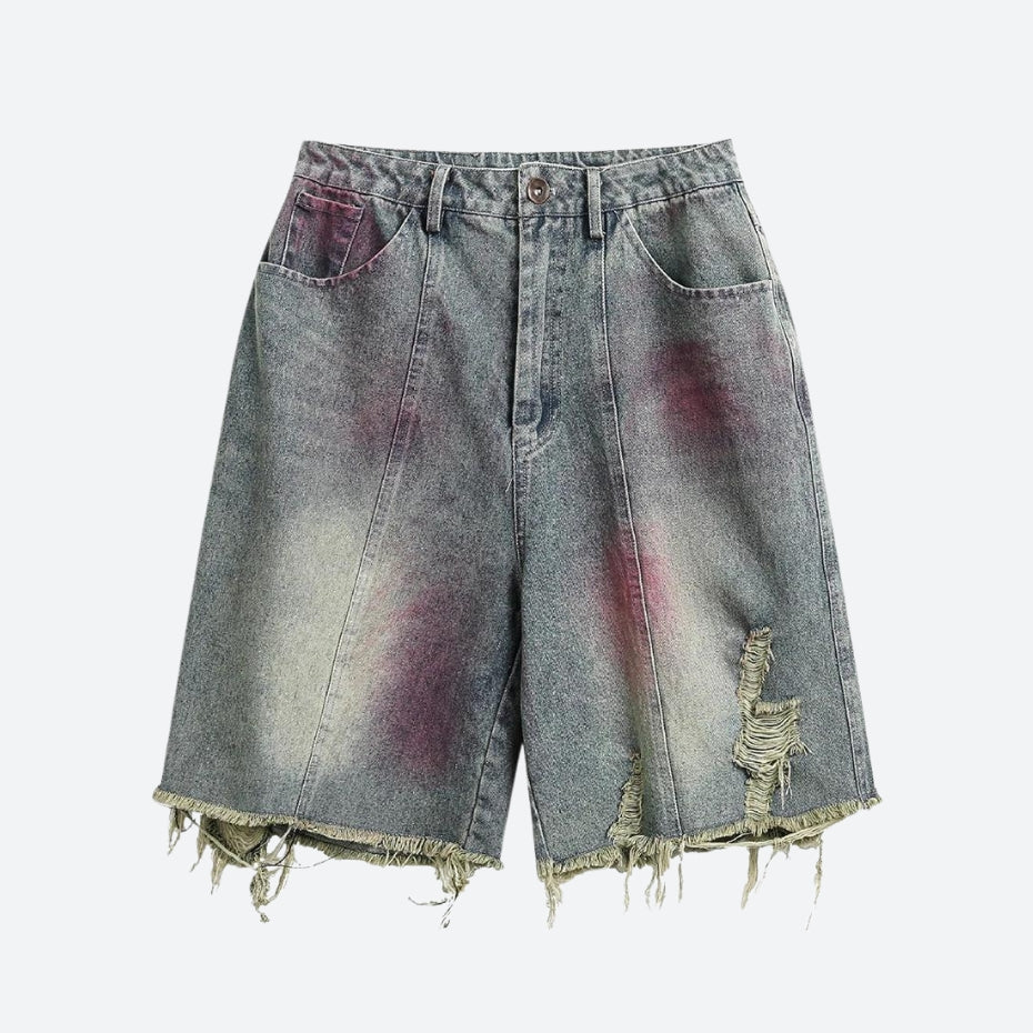 Grunge Distressed Denim Shorts Grunge Distressed Denim Shorts