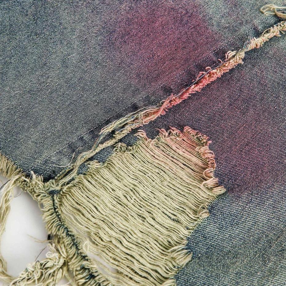 Grunge Distressed Denim Shorts Grunge Distressed Denim Shorts