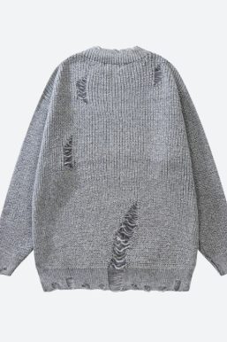 Grunge Distressed Knitted Sweater