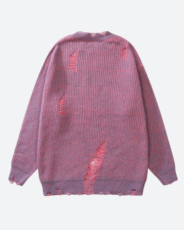 Grunge Distressed Knitted Sweater