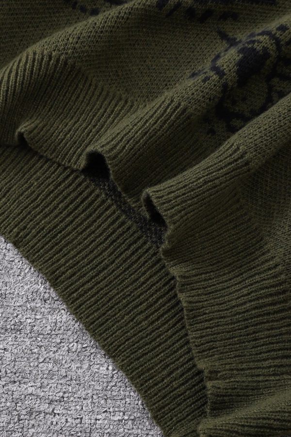 Grunge Eye Pattern Sweater