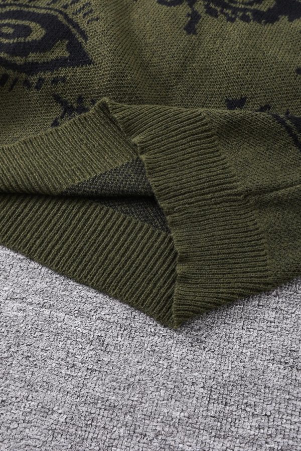 Grunge Eye Pattern Sweater