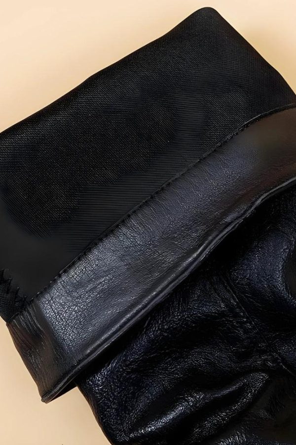 Grunge Faux Leather Belted Boots