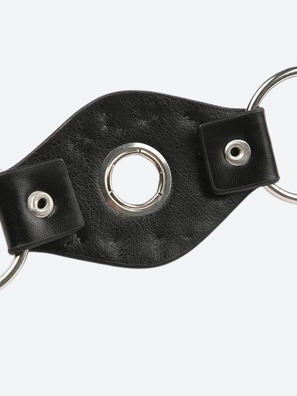 Grunge Faux Leather Lace Up Belt