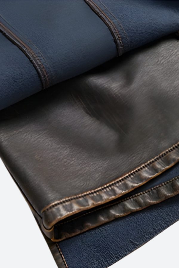 Grunge Faux Leather Slit Mini Skort