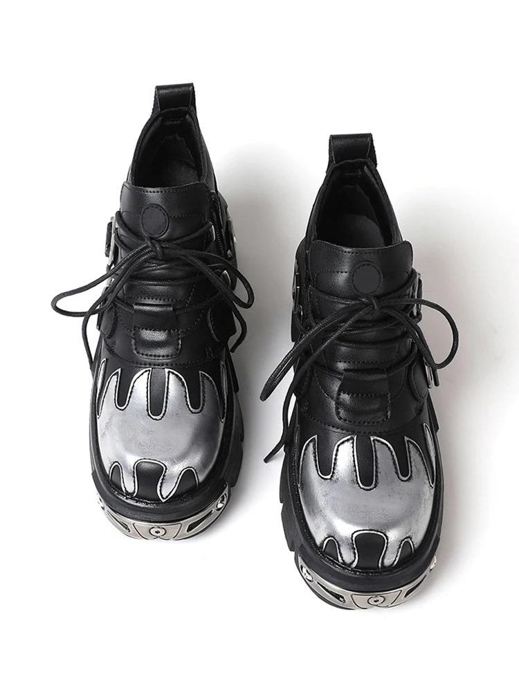 Grunge Flame Chunky Platform Shoes Grunge Flame Chunky Platform Shoes