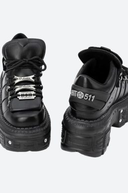 Grunge Lace Up Platform Sneakers