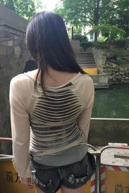 Grunge Layered Sheer Top