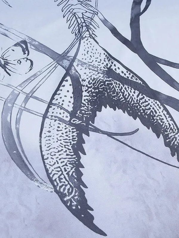 Grunge Mermaid Skeleton Maxi Dress