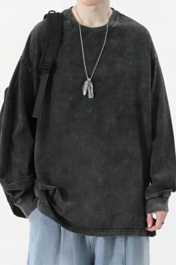 Grunge Oversized Distressed Basic Tee