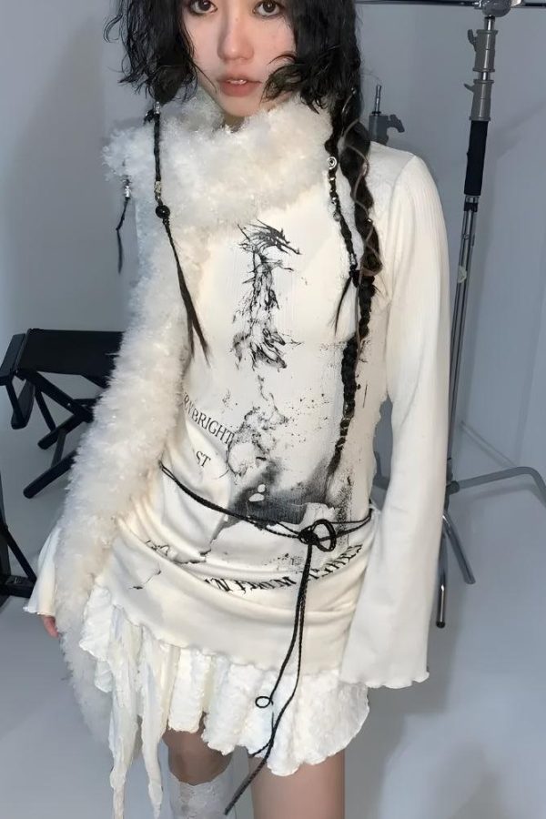 Grunge Rope Belted Top