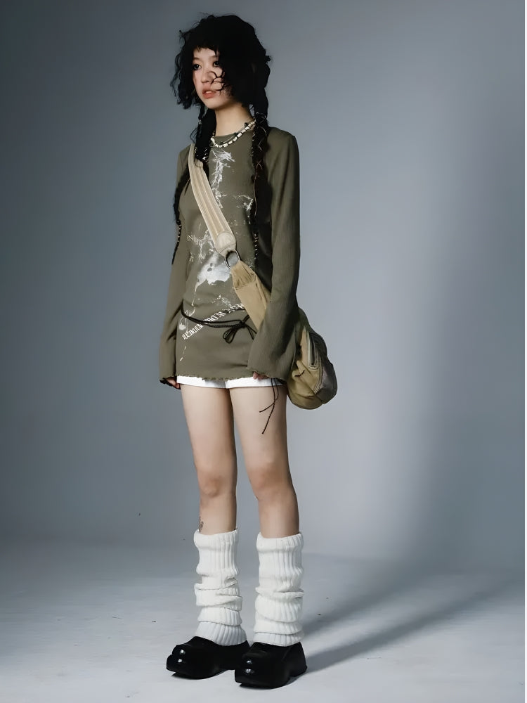 Grunge Rope Belted Top Grunge Rope Belted Top