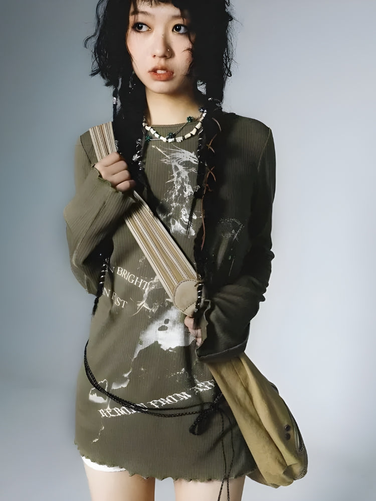 Grunge Rope Belted Top Grunge Rope Belted Top