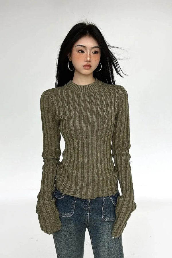 Grunge Slim Fit Sweater