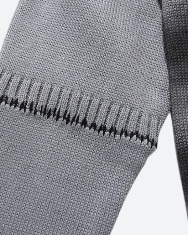 Grunge Spray Paint Distressed Knitted Sweater