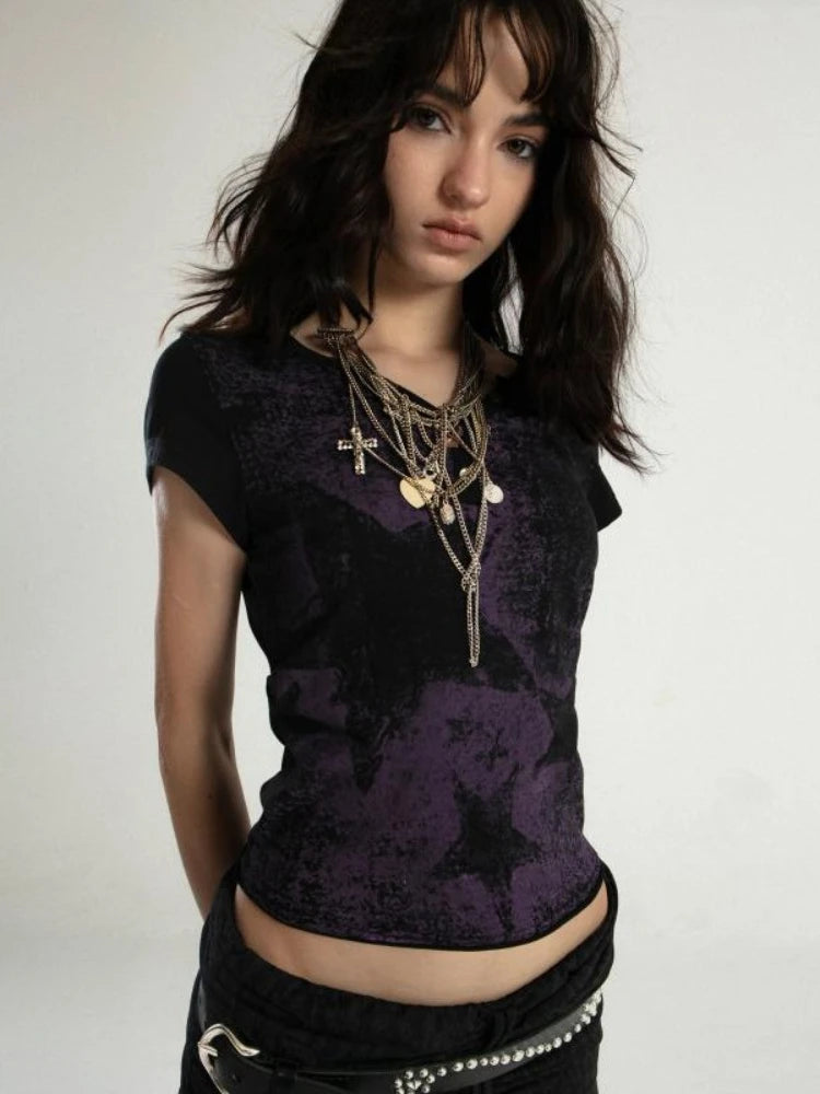 Grunge Star Printed Top Grunge Star Printed Top