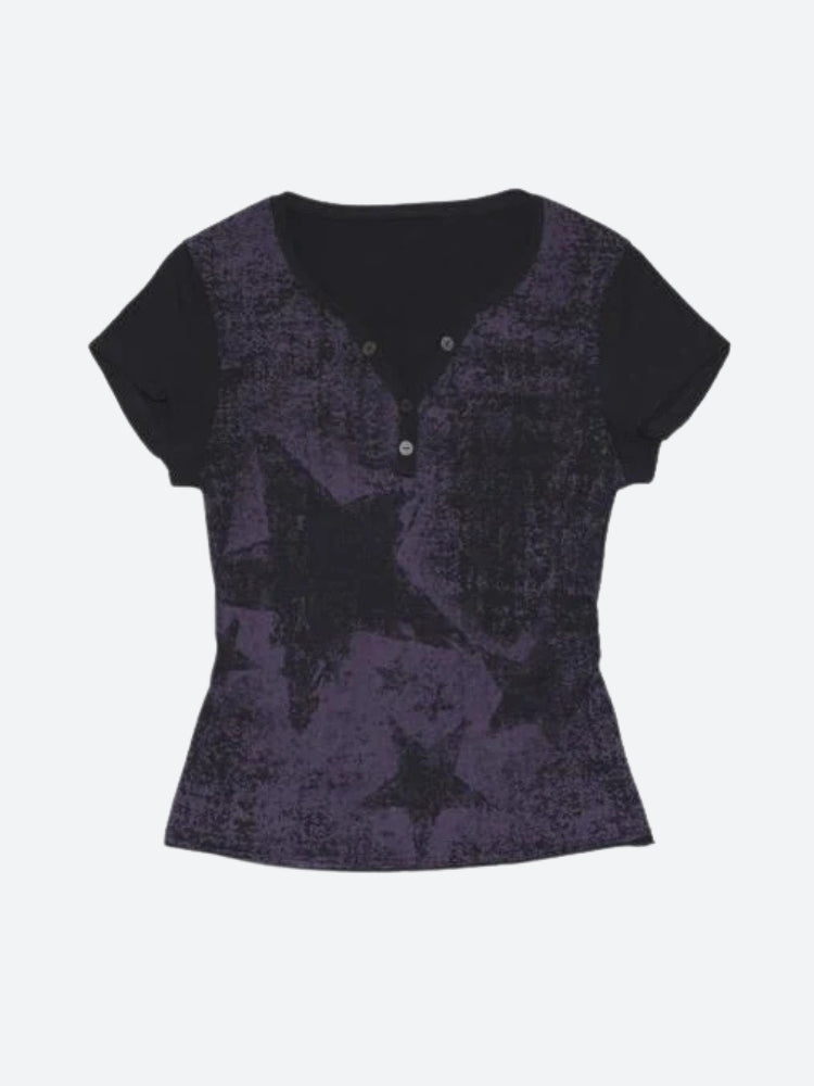 Grunge Star Printed Top Grunge Star Printed Top